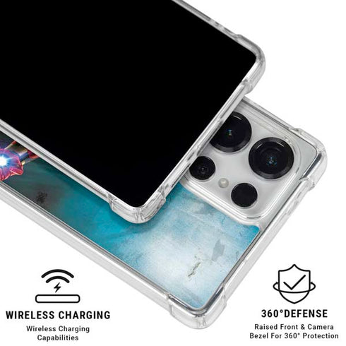Marvel Iron Man Repulsor Blast Galaxy S25 Ultra Clear Case
